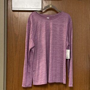 NWT Athletic works long sleeve pink purple long sleeve shirt sz xxl